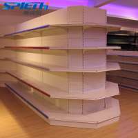 double side supermarket shelving storage racks gondola supermarket shelf