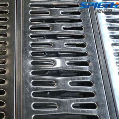 Racking system for warehouse perforated steel structure plank