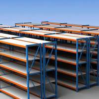 Heavy Duty 50mm Adjustable Long Span Metal Storage Shelving