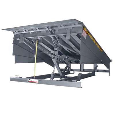 Good warehouse vertical lift air powered dock leveler