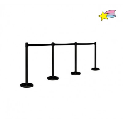 black rope stanchion crowd control barriers for sale