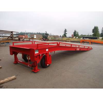 Blue loading unloading ramp for vehicle