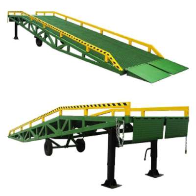 Hydraulic mobile loading Ramps for fork lift drive to trucks